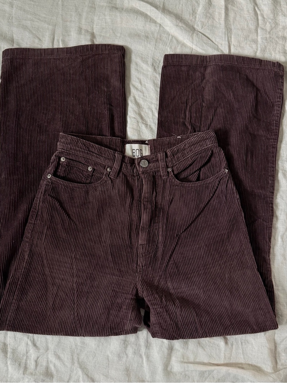 BDG High and Wide Chocolate Brown Corduroy Pants
